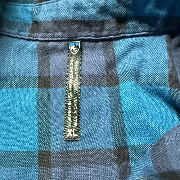 Kuhl Plaid Button-Down Shirt Duo — Pink & Olive; Teal & Navy - Picture 9 of 9